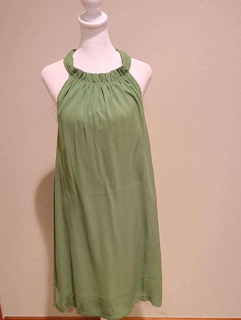 Lavand Sleeveless Sage Green Dress SIZE L
